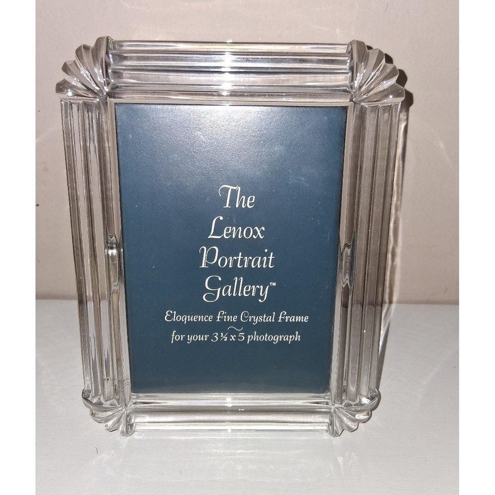 Lenox Portrait Gallery Eloquence Fine Crystal Picture Frame 3.5 x 5 Photo